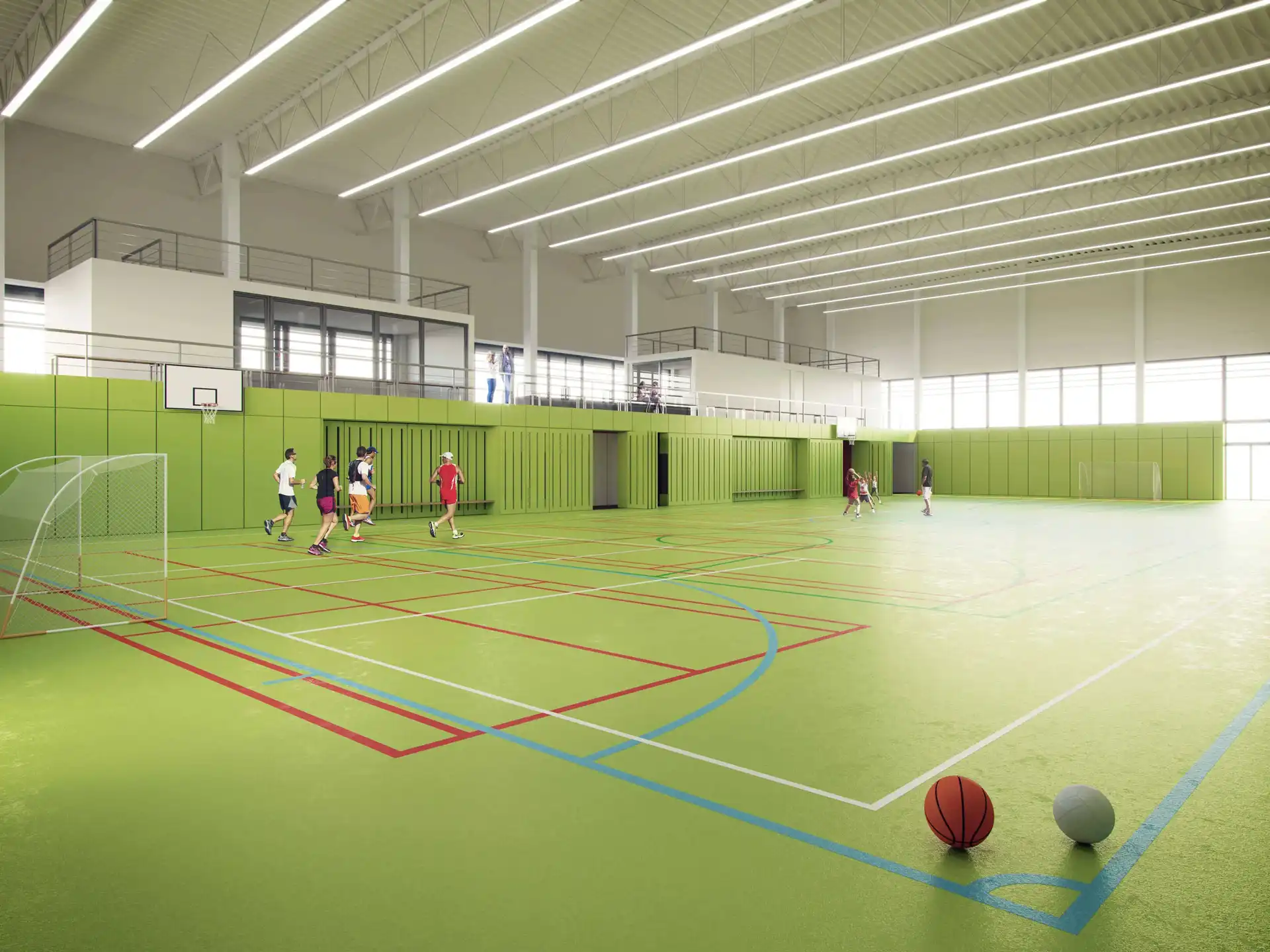 Studie školní sportovní haly v Oslavanech  