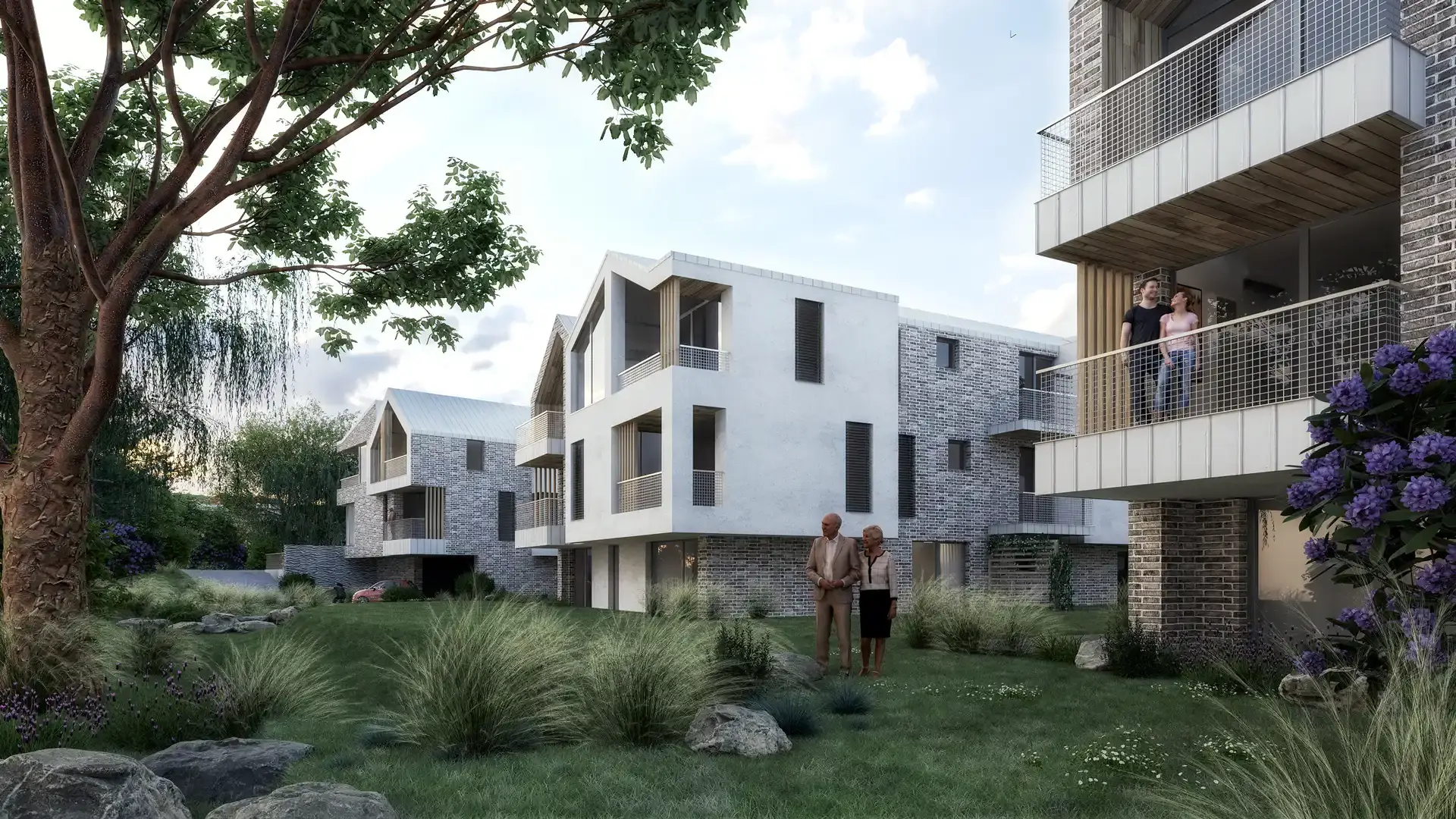 Polyfunkční soubor Aušperský potok Brno-Žebětín